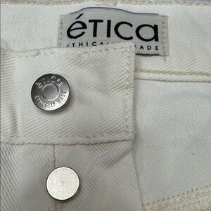 Etica Cream Denim Pants